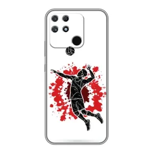 Чехлы с принтом Спортивная тематика для Realme NARZO 50A (Волейболист)