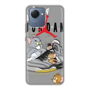Силиконовый Чехол Nike Air Jordan на Реалми Нарзо 50и Прайм (Air Jordan)
