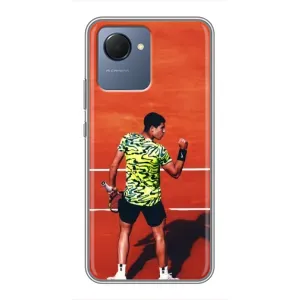 Чехлы с принтом Спортивная тематика для Realme NARZO 50i Prime (Алькарас Теннисист)