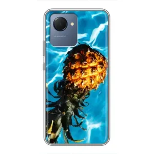 Чехол с изображением вкусной еды для Realme NARZO 50i Prime (Ананас)