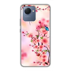 Чохол з картинкою Сакури на Realme NARZO 50i Prime (Метелики на сакурі)
