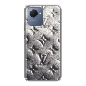 Текстурный Чехол Louis Vuitton для Реалми Нарзо 50и Прайм (Бежевый ЛВ)