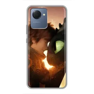 Чехол дракон Беззубик для Realme NARZO 50i Prime (Беззубик и Иккинг)
