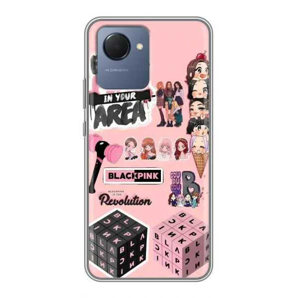 Чехол с рисунком «BLACK PINK коллаж» для Realme NARZO 50i Prime
