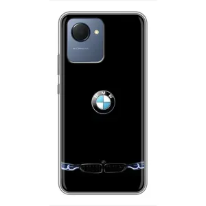 Силіконовий бампер з картинкою машини на Realme NARZO 50i Prime (Чорний BMW)