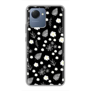 Чохли з тематикою "КВІТИ" на Realme NARZO 50i Prime (цвітіння на чорному)