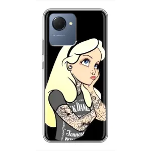 Чехол Стильные девушки на Realme NARZO 50i Prime (Девушка обиделась)