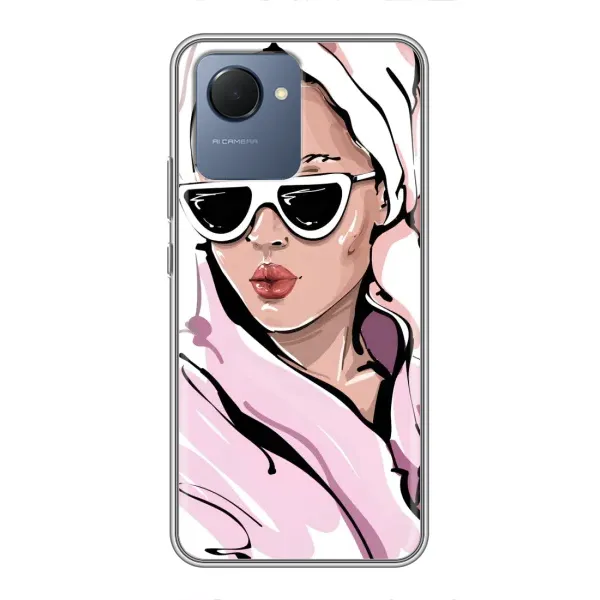 Чехол с рисунком «Девушка в халате» для Realme NARZO 50i Prime Чехол с рисунком «Девушка в халате» для Realme NARZO 50i Prime