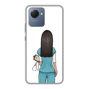 Силиконовый бампер (Работники) на Realme NARZO 50i Prime (Доктор)
