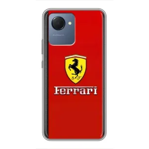 Силіконовий бампер з картинкою машини на Realme NARZO 50i Prime (Ferrari Logo)