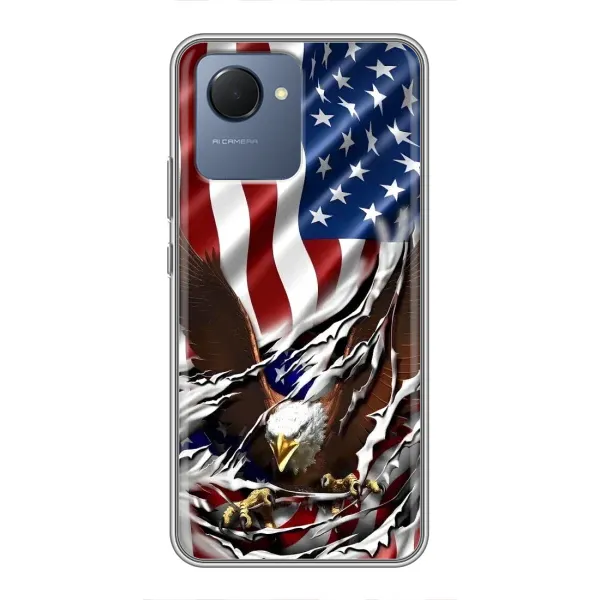 Чехол с рисунком «Флаг USA» для Realme NARZO 50i Prime