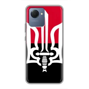 Чехлы УПА (Красно-Чёрный) на Realme NARZO 50i Prime (Герб Украины)