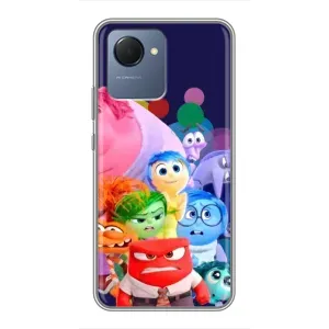 Чехол Головоломка для Realme NARZO 50i Prime - (AlphaPrint) (Герои головоломки)