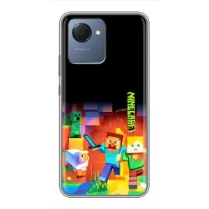 Чохли для Realme NARZO 50i Prime (Персонажі МайнКрафт) (Герой Майнкрафт)