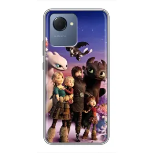 Чехол дракон Беззубик для Realme NARZO 50i Prime (Герои дракона)