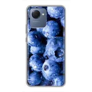 Чехол с изображением вкусной еды для Realme NARZO 50i Prime (Голубика)