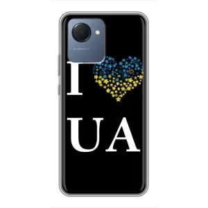 Силиконовый Чехол на Realme NARZO 50i Prime (Я-Украина) (I Love UA)