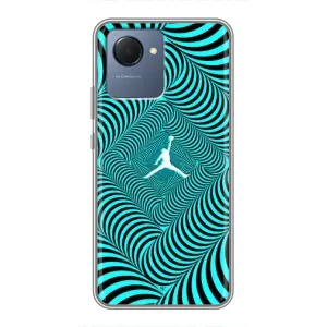 Силиконовый Чехол Nike Air Jordan на Реалми Нарзо 50и Прайм (Jordan)