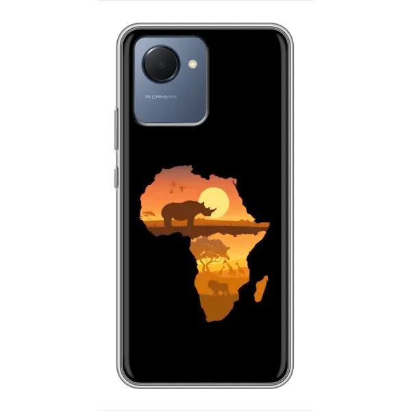 Чехол с рисунком «Карта» для Realme NARZO 50i Prime Чехол с рисунком «Карта» для Realme NARZO 50i Prime