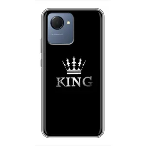 Чехол (Корона на чёрном фоне) для Реалми Нарзо 50и Прайм (KING)