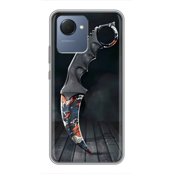 Чехол с рисунком «Кинжал КС ГО» для Realme NARZO 50i Prime Чехол с рисунком «Кинжал КС ГО» для Realme NARZO 50i Prime