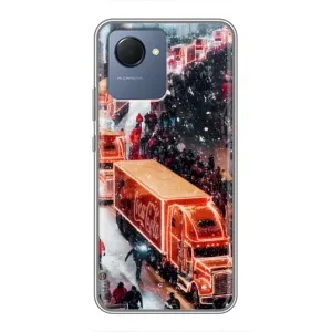 Чехлы на Новый Год Realme NARZO 50i Prime (Кока Кола)