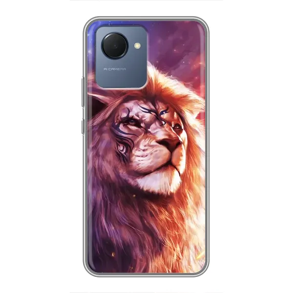 Чехол с рисунком «Красочный ЛЕВ» для Realme NARZO 50i Prime Чехол с рисунком «Красочный ЛЕВ» для Realme NARZO 50i Prime