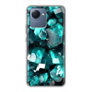 Чехол (Дорого -богато) на Realme NARZO 50i Prime (Кристалы)