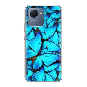 Силиконовый бампер с картинкой животных для Realme NARZO 50i Prime (Крылья бабочек)