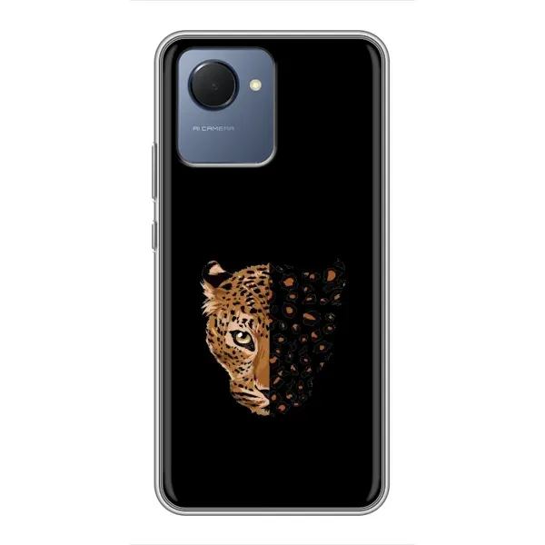 Чехол с рисунком «Леопард на черном» для Realme NARZO 50i Prime Чехол с рисунком «Леопард на черном» для Realme NARZO 50i Prime