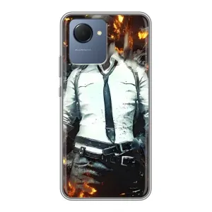 Чохол з картинкою "Герой Pubg" на Realme NARZO 50i Prime (Man Пубг)