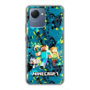 Чохли для Realme NARZO 50i Prime (Персонажі МайнКрафт) (Майнкрафт)