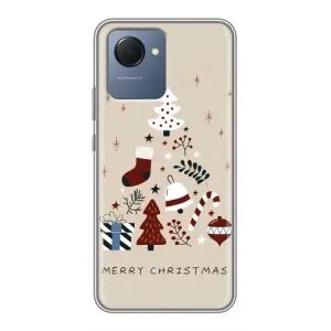 Чехол Санта Клаус для Realme NARZO 50i Prime (Merry Christmas)
