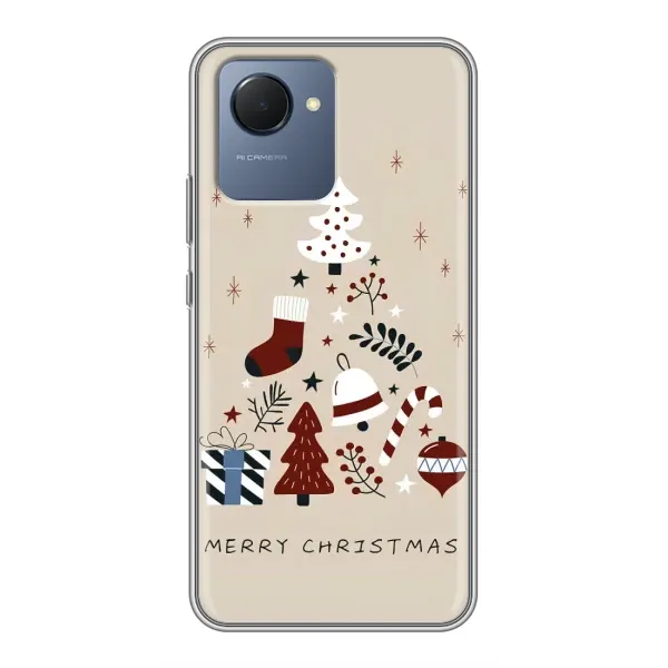 Чехол с рисунком «Merry Christmas» для Realme NARZO 50i Prime Чехол с рисунком «Merry Christmas» для Realme NARZO 50i Prime