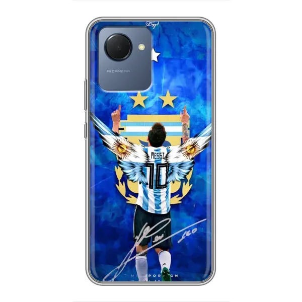 Чехол с рисунком «Месси Аргентина» для Realme NARZO 50i Prime Чехол с рисунком «Месси Аргентина» для Realme NARZO 50i Prime