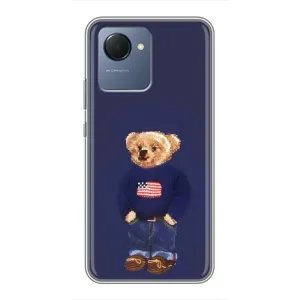 Чехлы Мишка Тедди для Реалми Нарзо 50и Прайм (Мишка USA)