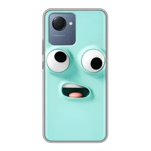 Силиконовые Чехлы (смешные стикеры) для Realme NARZO 50i Prime (Забавное мятное лицо)