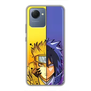 Купить Чохли на телефон з принтом Anime для Realme NARZO 50i Prime (Naruto Vs Sasuke)