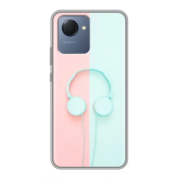 Чехол с рисунком «Наушники» для Realme NARZO 50i Prime Чехол с рисунком «Наушники» для Realme NARZO 50i Prime