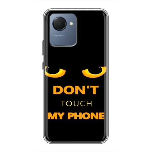 Чехол с рисунком «Не трогай мой телефон» для Realme NARZO 50i Prime Чехол с рисунком «Не трогай мой телефон» для Realme NARZO 50i Prime