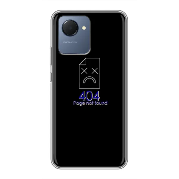 Чехол с рисунком «Ошибка 404» для Realme NARZO 50i Prime Чехол с рисунком «Ошибка 404» для Realme NARZO 50i Prime