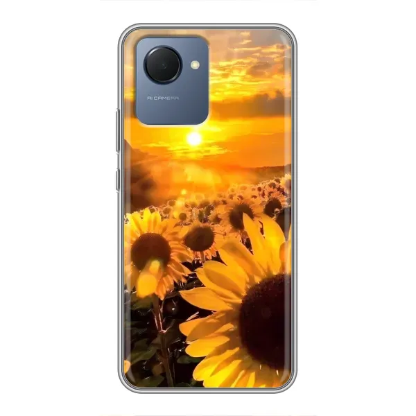 Чехол с рисунком «поле подсолнухов» для Realme NARZO 50i Prime