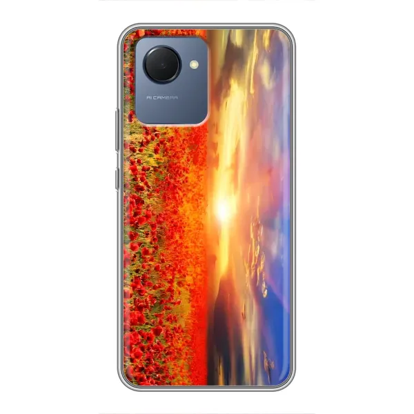 Чехол с рисунком «Поле тюльпанов» для Realme NARZO 50i Prime Чехол с рисунком «Поле тюльпанов» для Realme NARZO 50i Prime