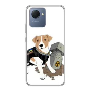 Чехол с принтом Собаки Патрон для Realme NARZO 50i Prime (Пёс Патрон с ракетой)