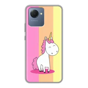 Чехол Unicorn на Realme NARZO 50i Prime (Радужный Единорог)