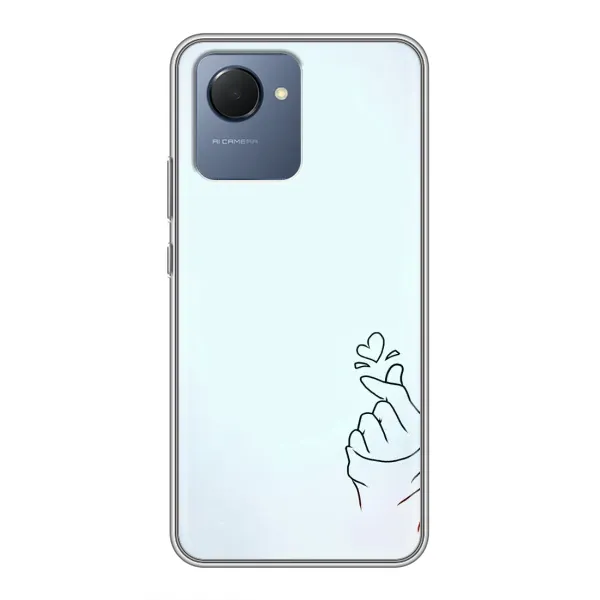 Чехол с рисунком «Сердце на голубом» для Realme NARZO 50i Prime Чехол с рисунком «Сердце на голубом» для Realme NARZO 50i Prime