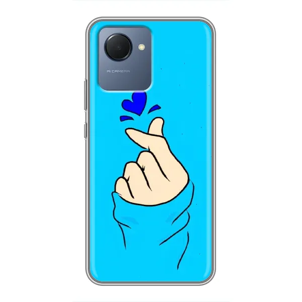 Чехол с рисунком «Сердце на синем» для Realme NARZO 50i Prime Чехол с рисунком «Сердце на синем» для Realme NARZO 50i Prime