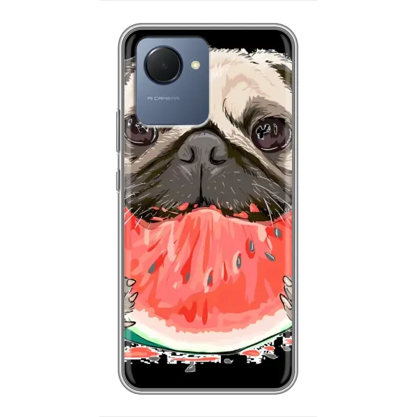 Чехол с рисунком «Смешной Мопс» для Realme NARZO 50i Prime Чехол с рисунком «Смешной Мопс» для Realme NARZO 50i Prime
