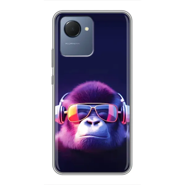 Чехол с рисунком «Стильная обезьяна» для Realme NARZO 50i Prime Чехол с рисунком «Стильная обезьяна» для Realme NARZO 50i Prime