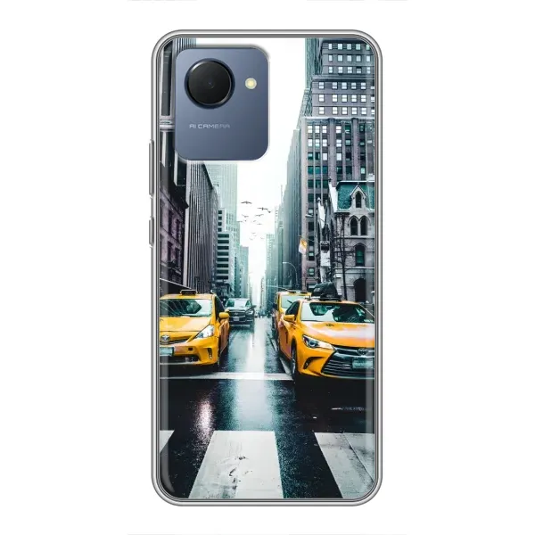 Чехол с рисунком «Такси» для Realme NARZO 50i Prime Чехол с рисунком «Такси» для Realme NARZO 50i Prime